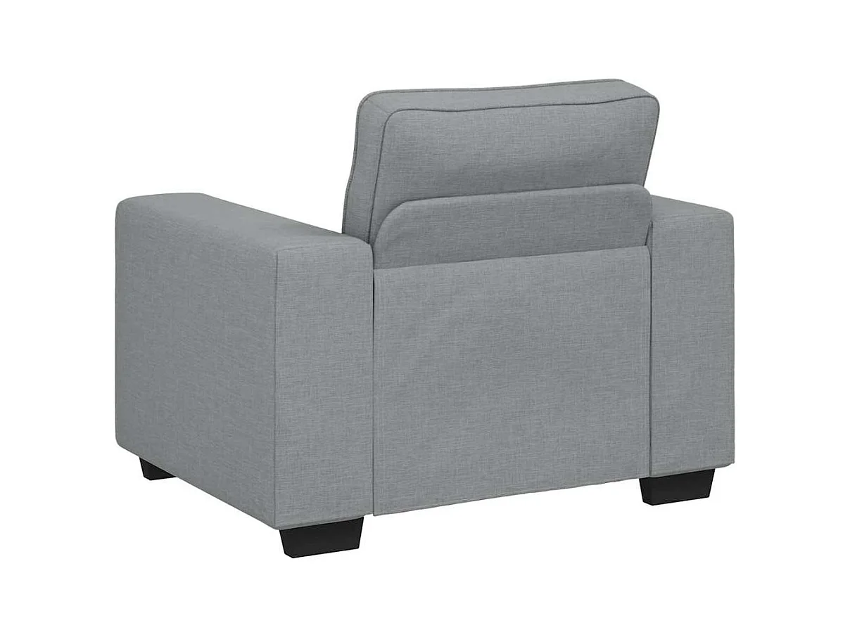 Fauteuil gris clair 60 cm tissu