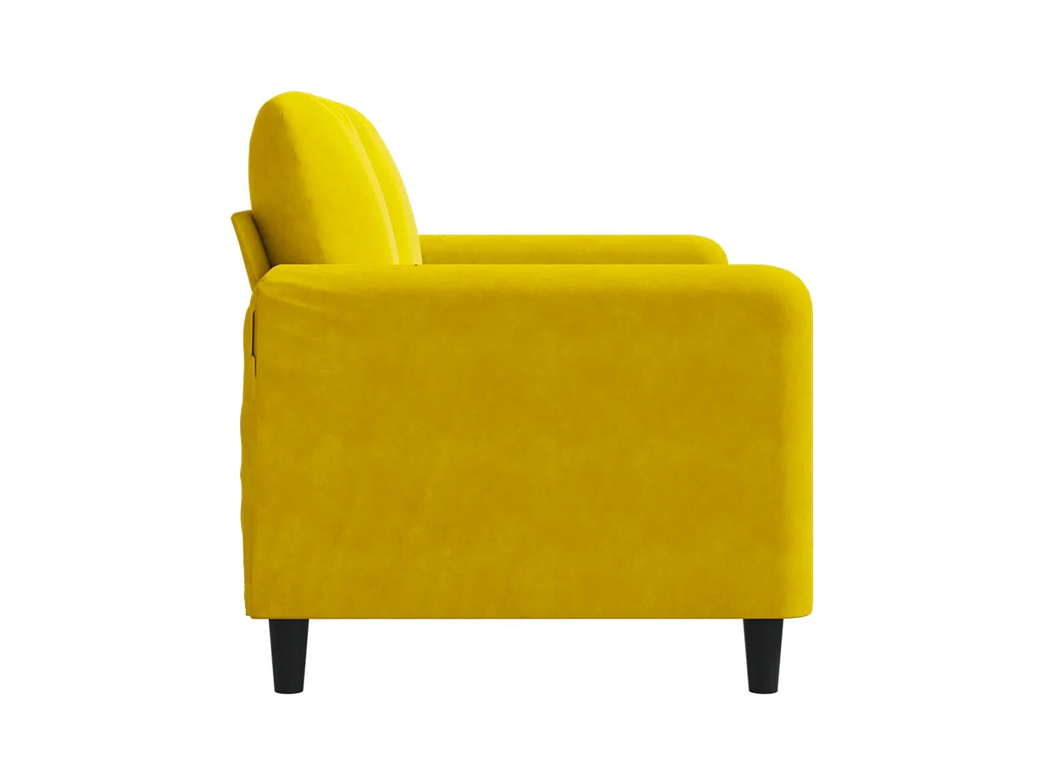 2-zitsbank Geel 120 cm Fluweel