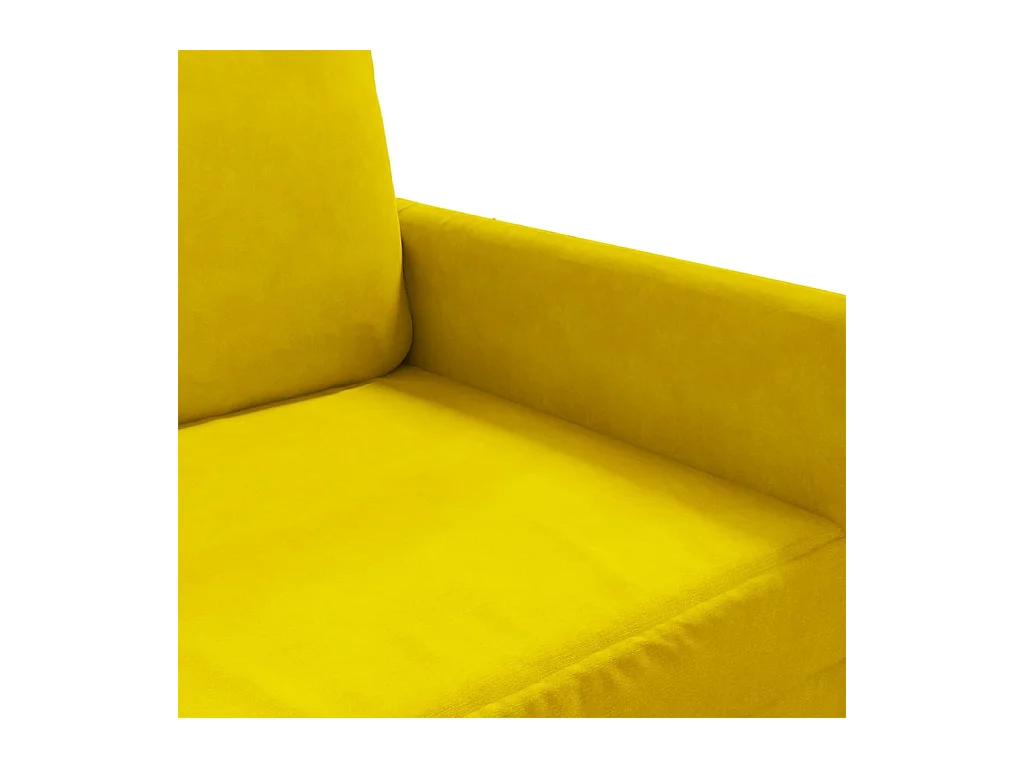 2-zitsbank Geel 120 cm Fluweel