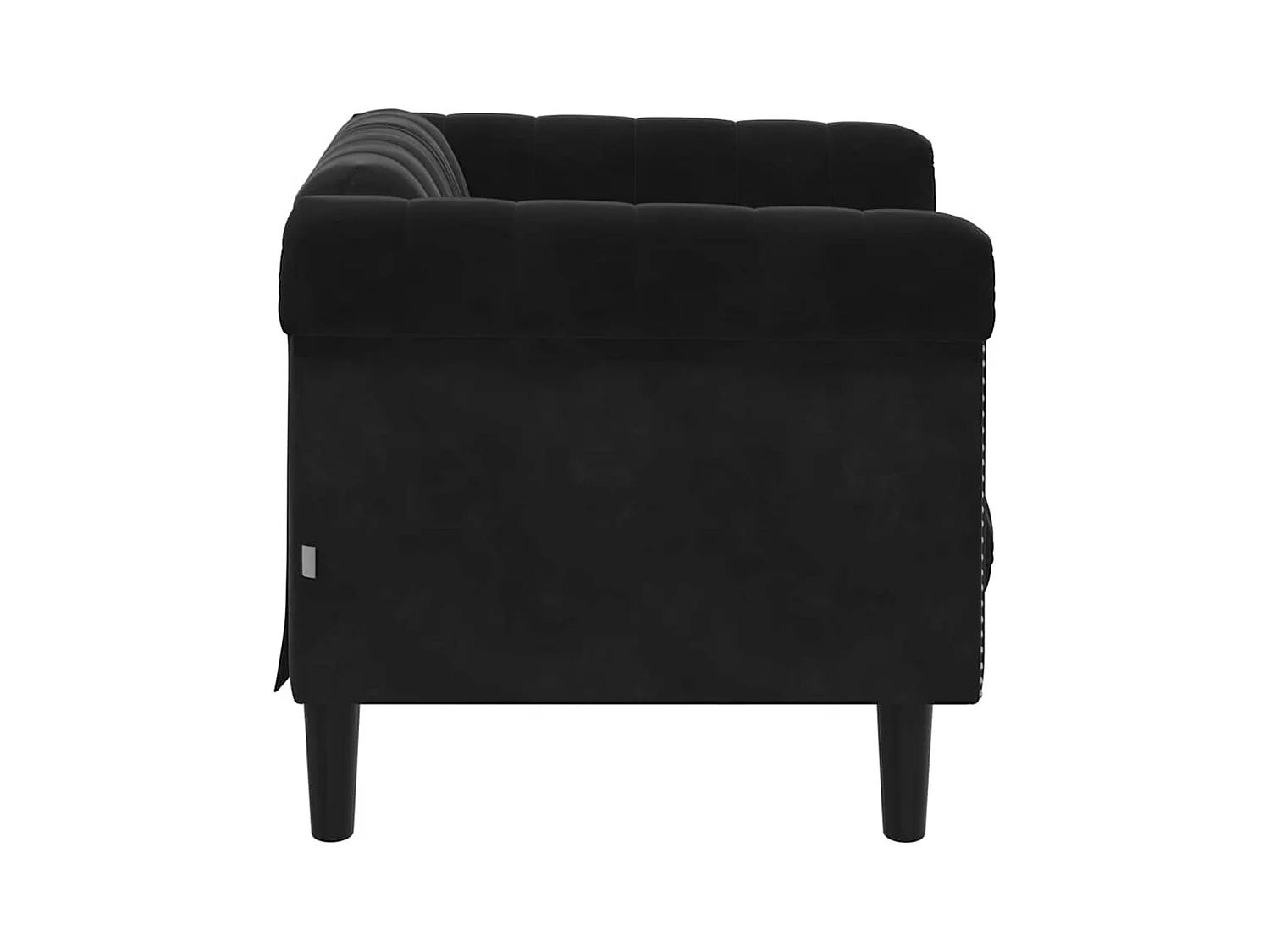 Poltrona in velluto nero