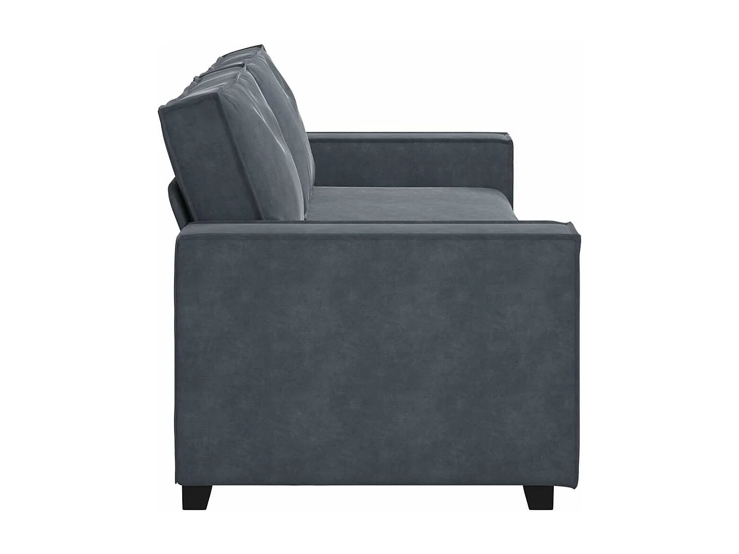 3-zitsbank Donkergrijs 180 cm Fluweel