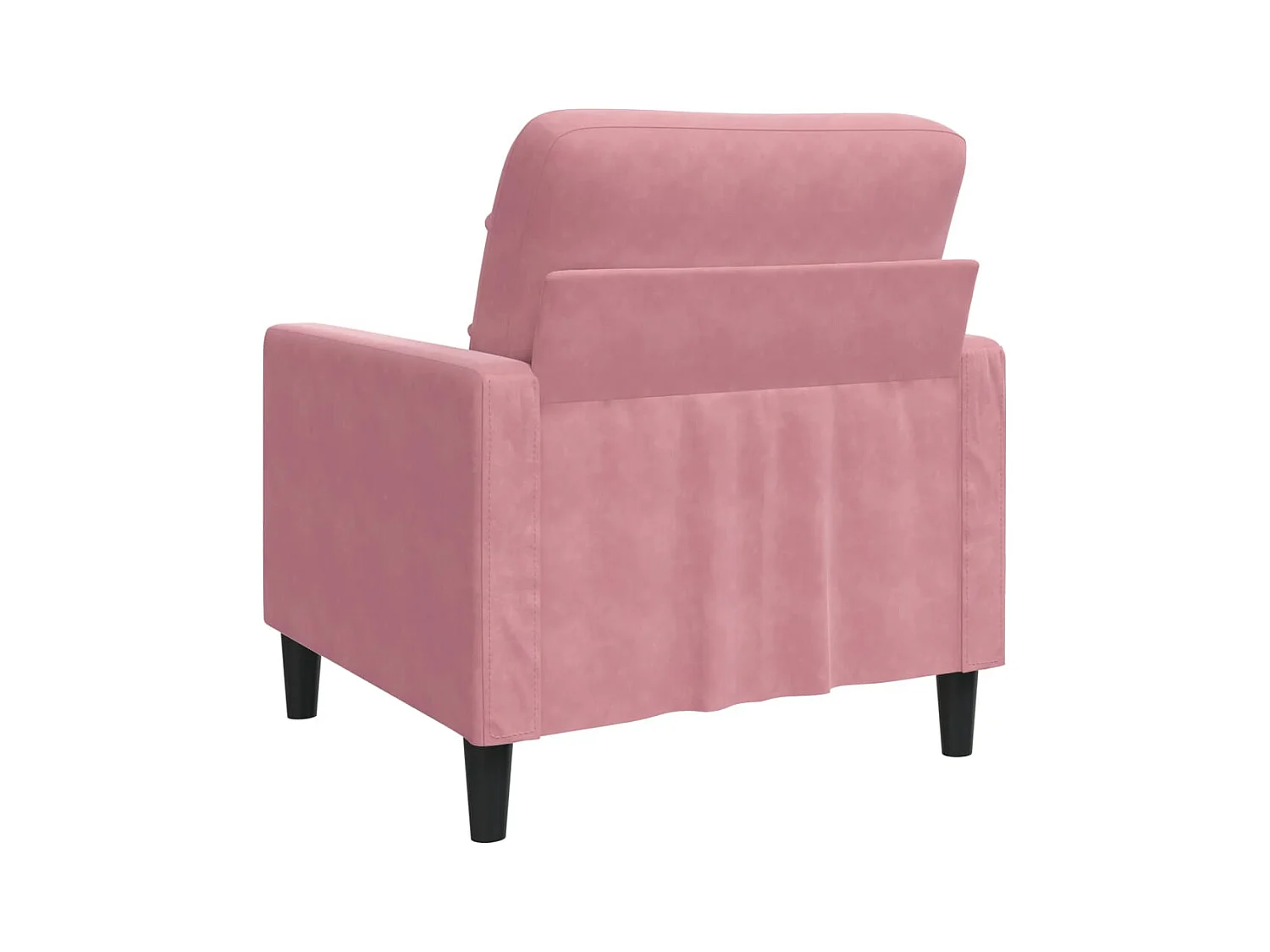 Roze fauteuil 60 cm fluweel