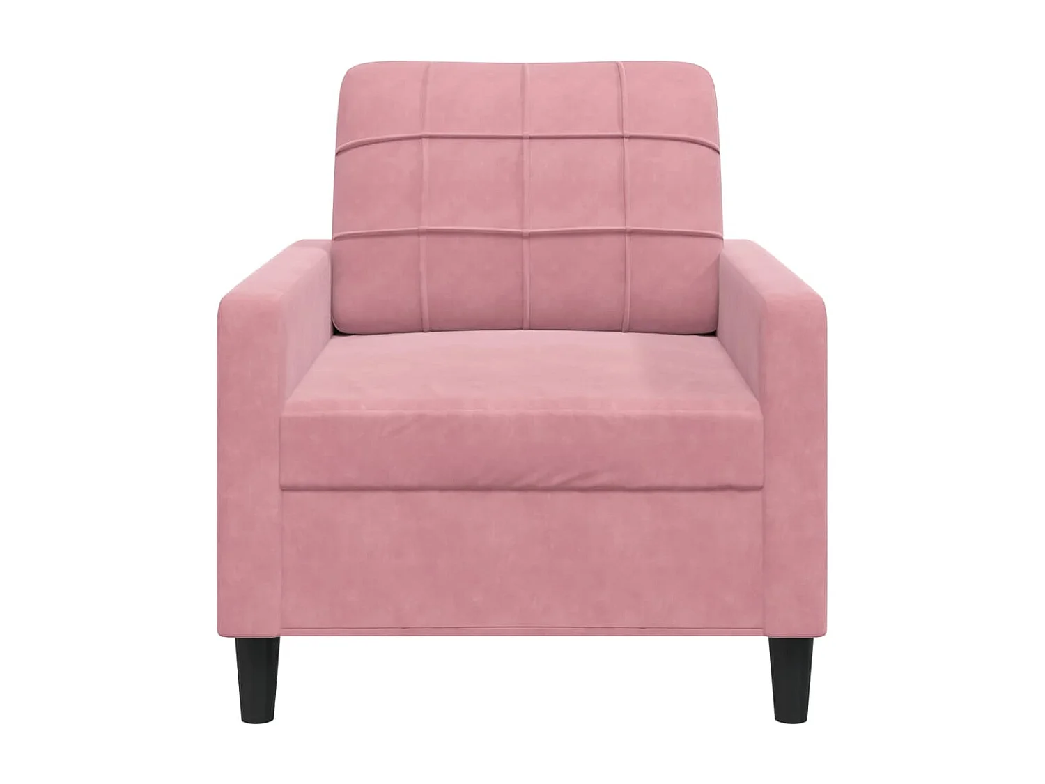 Sillón Rosa 60 cm Terciopelo