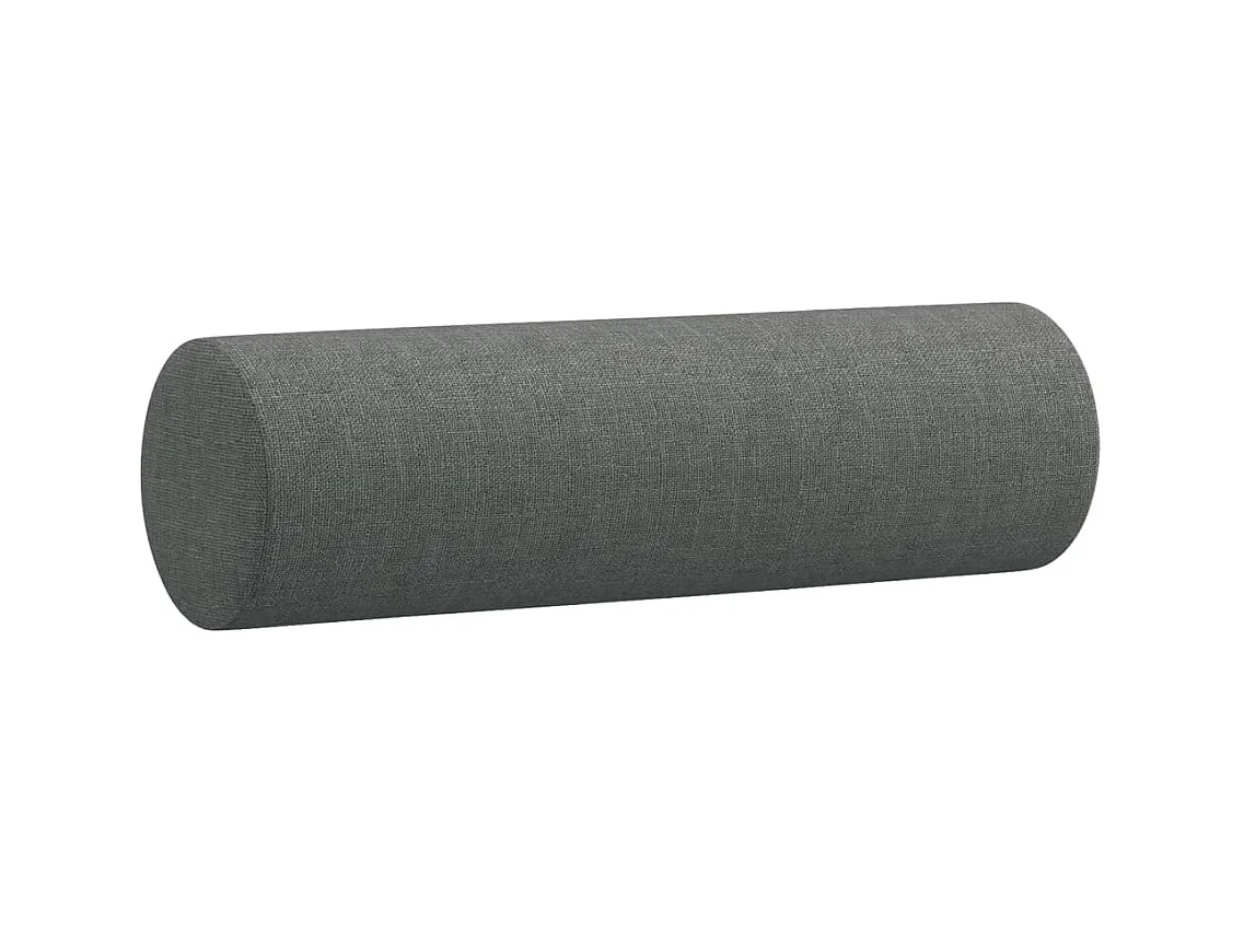 Canapé 2 places avec oreillers gris foncé 120 cm tissu