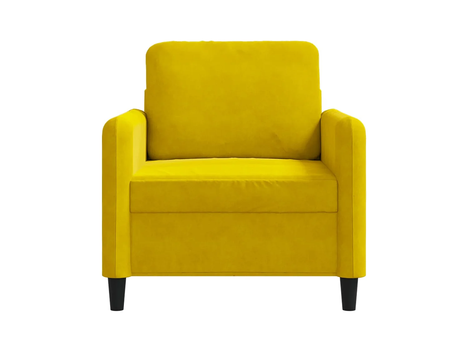Sillón Amarillo 60 cm Terciopelo