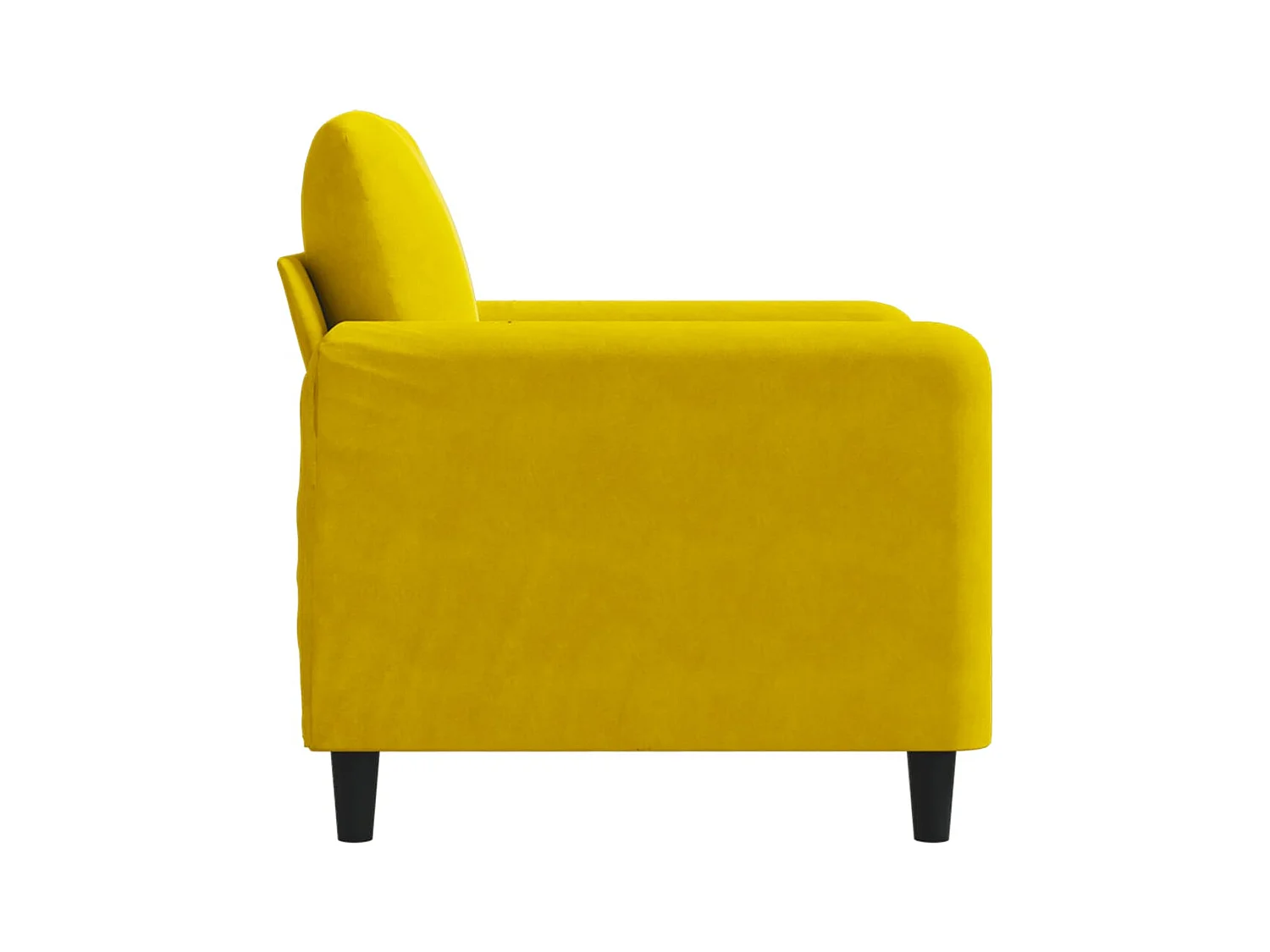 Sillón Amarillo 60 cm Terciopelo