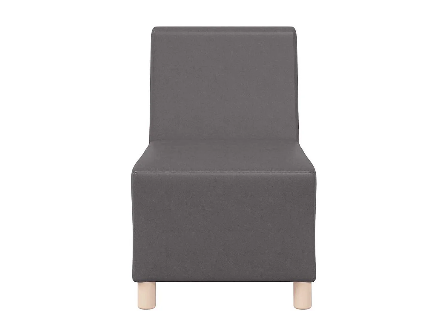 Divano componibile senza braccioli grigio 55 x 74 x 82 cm