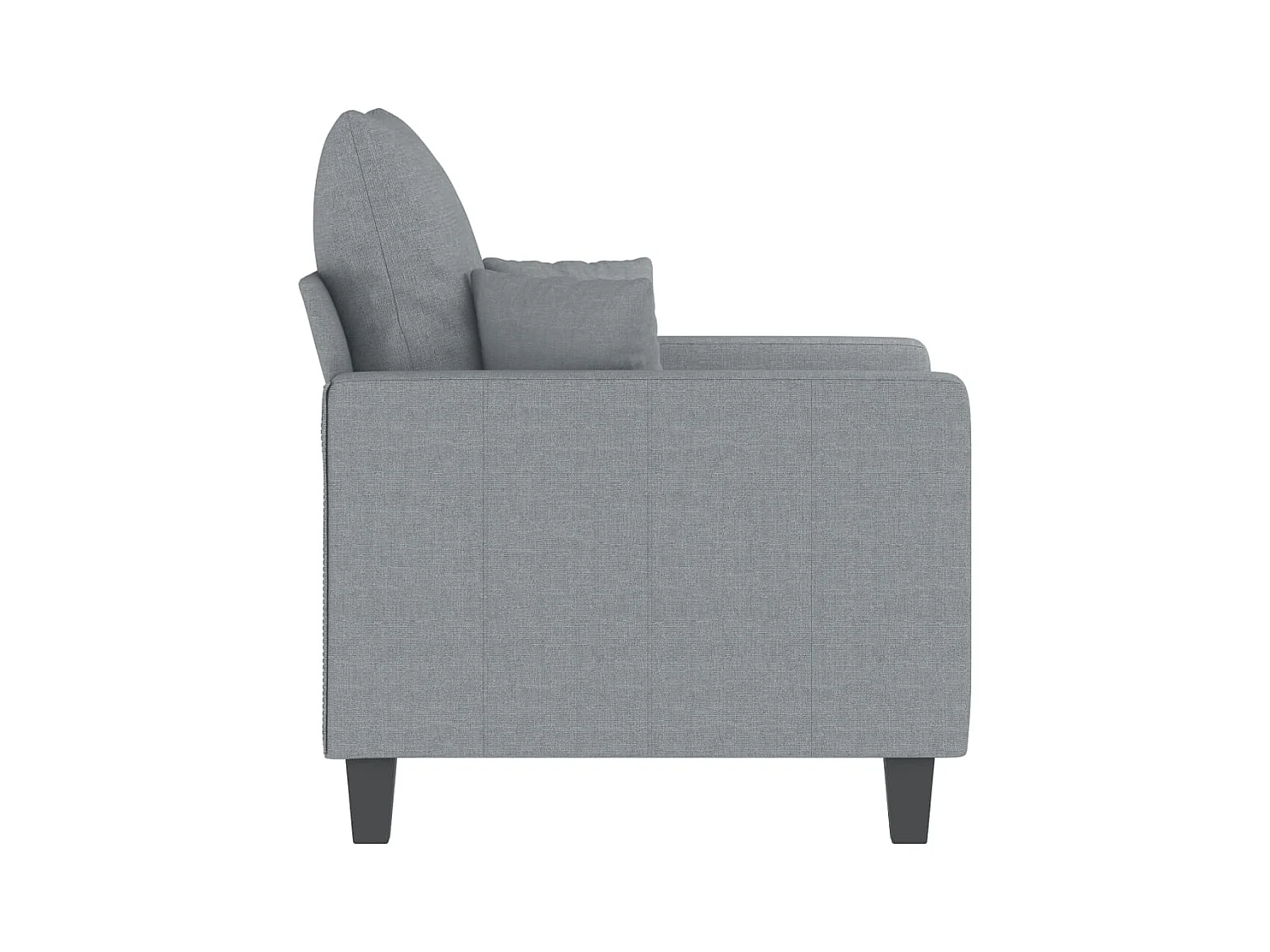 Fauteuil Gris clair 60 cm Tissu