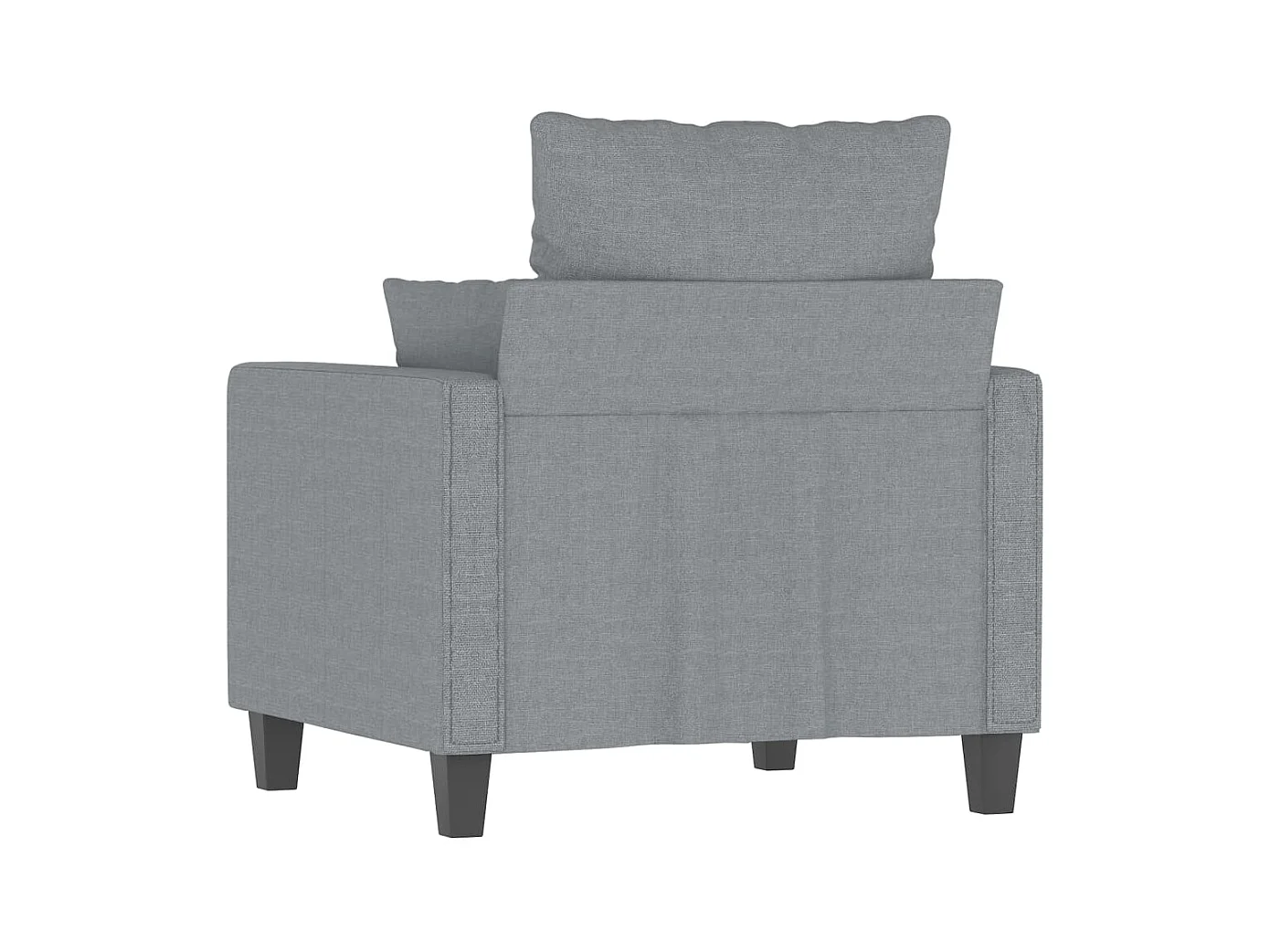 Fauteuil Gris clair 60 cm Tissu