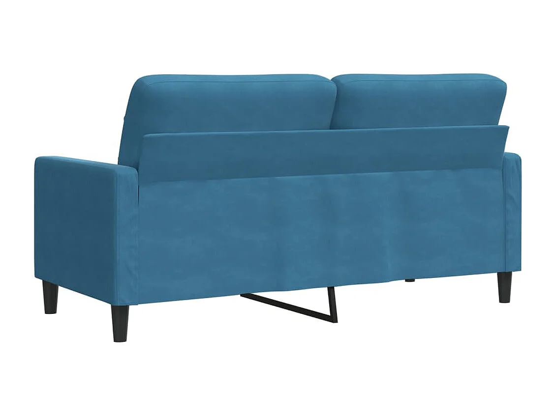 2-Sitzer-Sofa Blau 140 cm Samt