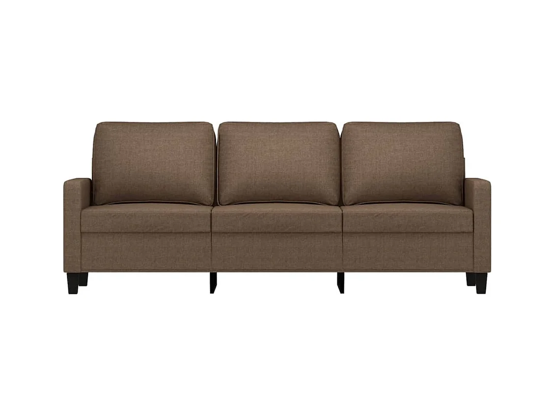Canapé à 3 places Marron 180 cm Tissu