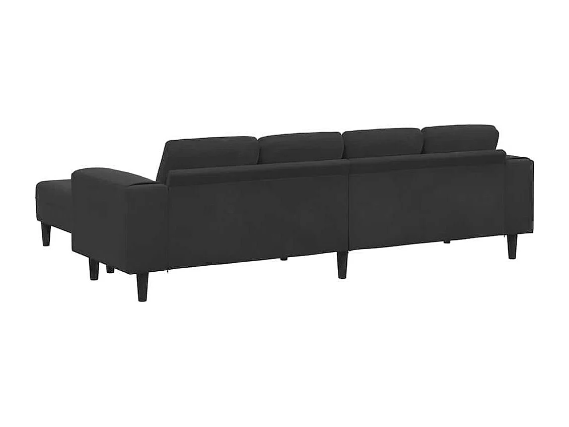 3-delige zwarte fluwelen bankset