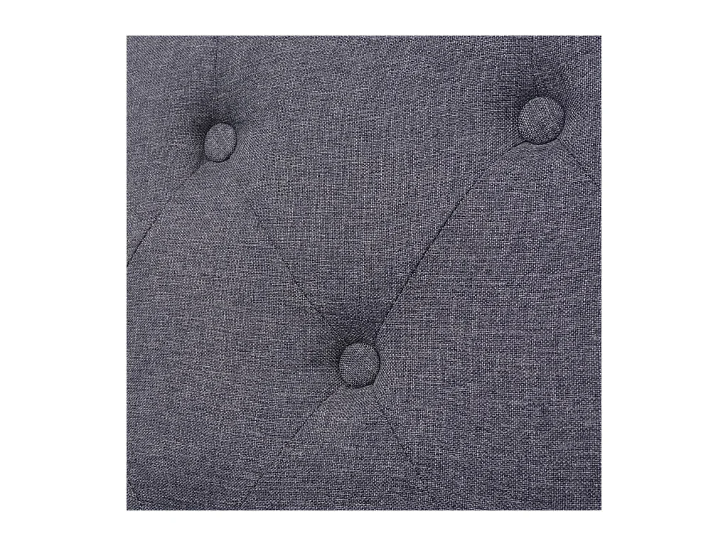 Conjunto de sofá de 2 piezas en tela gris