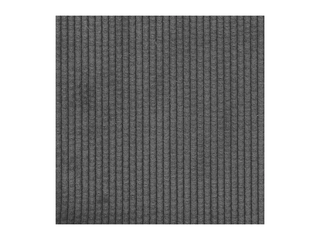 Canapé causeuse gris foncé 140 cm tissu velours côtelé