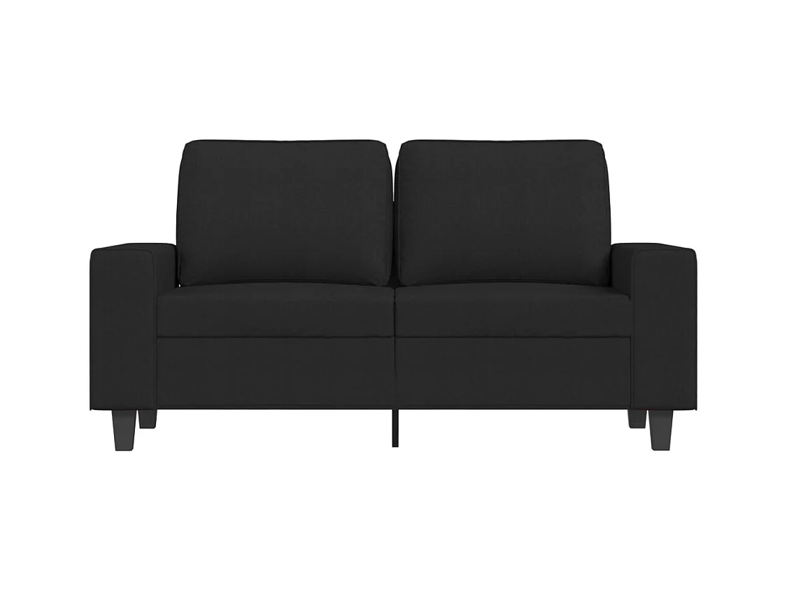 Sofá 2 plazas Tela Negro 120 cm
