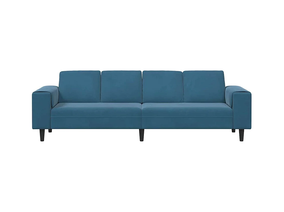 Blaues Sofaset aus Samt