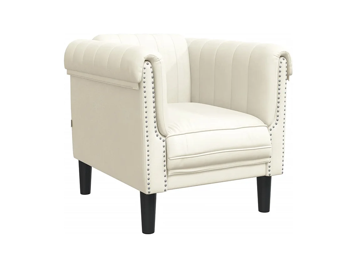 Ensemble de canapés 3 pcs crème velours