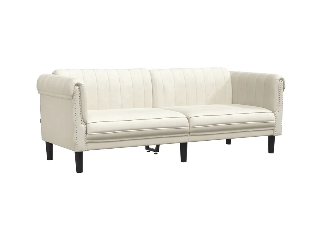 Ensemble de canapés 3 pcs crème velours