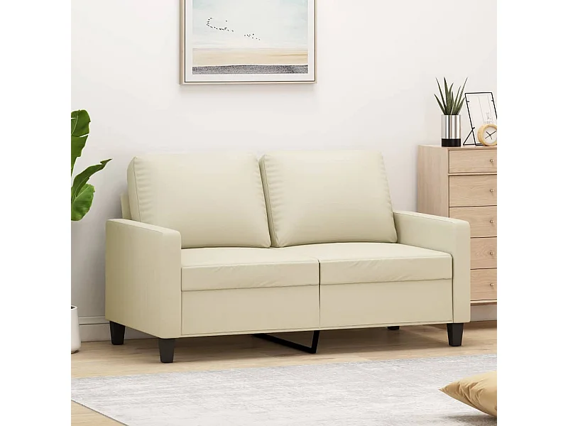 Divano 2 posti Crema 120 cm Similpelle