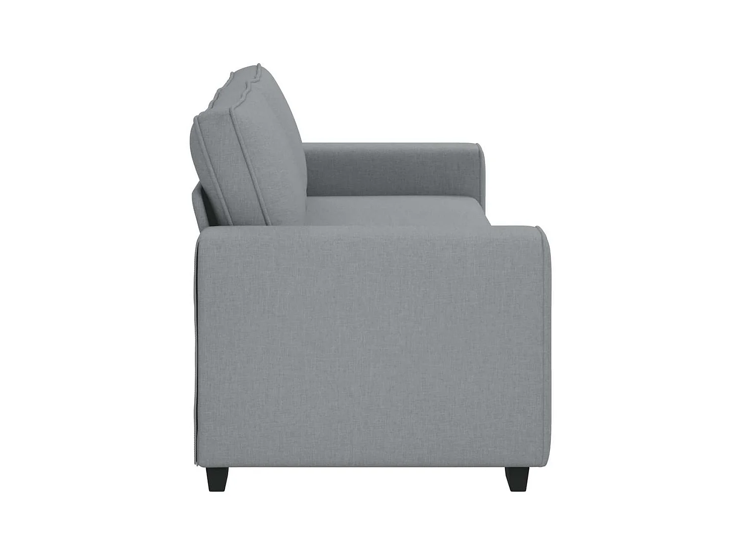 Divano 3 posti in tessuto grigio chiaro 180 cm