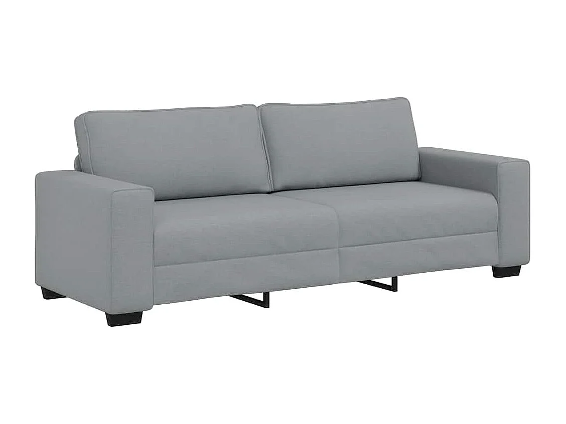 Canapé à 3 places gris clair 180 cm tissu