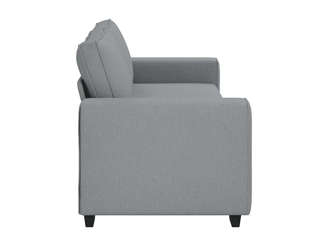 Canapé à 3 places gris clair 180 cm tissu