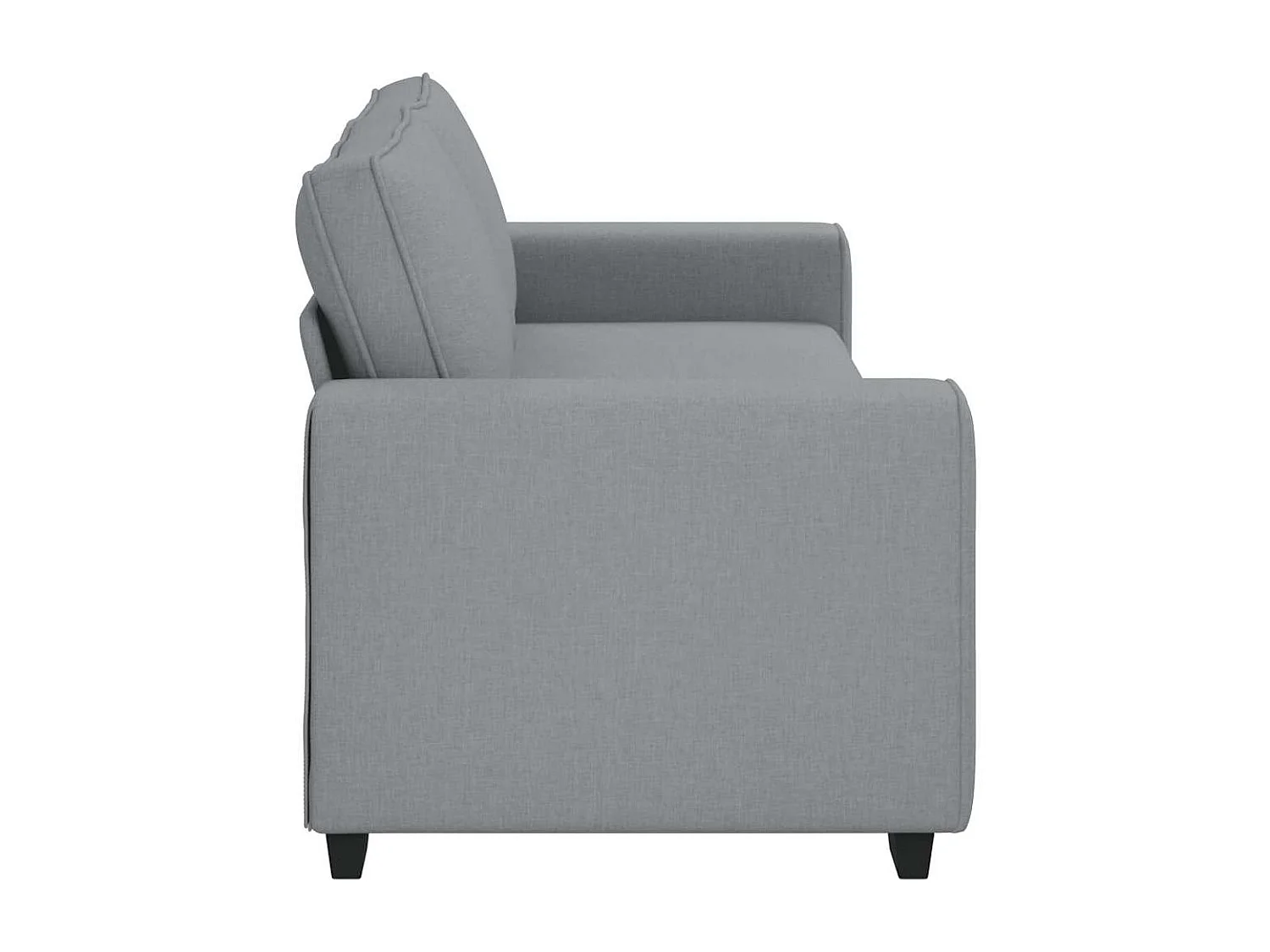 Canapé à 3 places gris clair 180 cm tissu