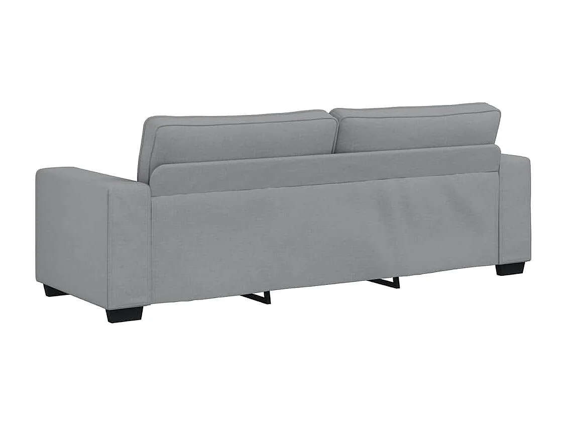 Canapé à 3 places gris clair 180 cm tissu