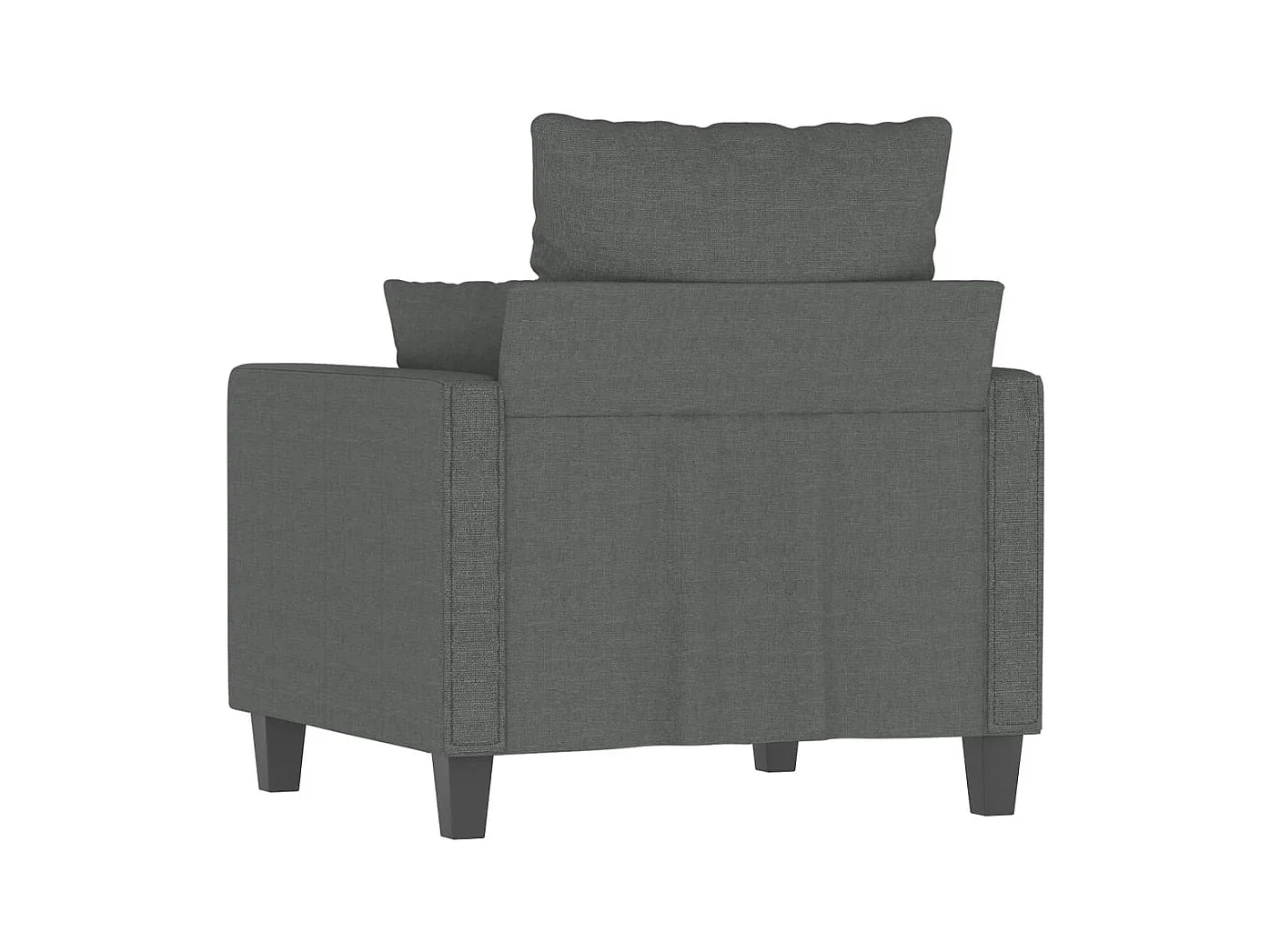 Fauteuil Gris foncé 60 cm Tissu