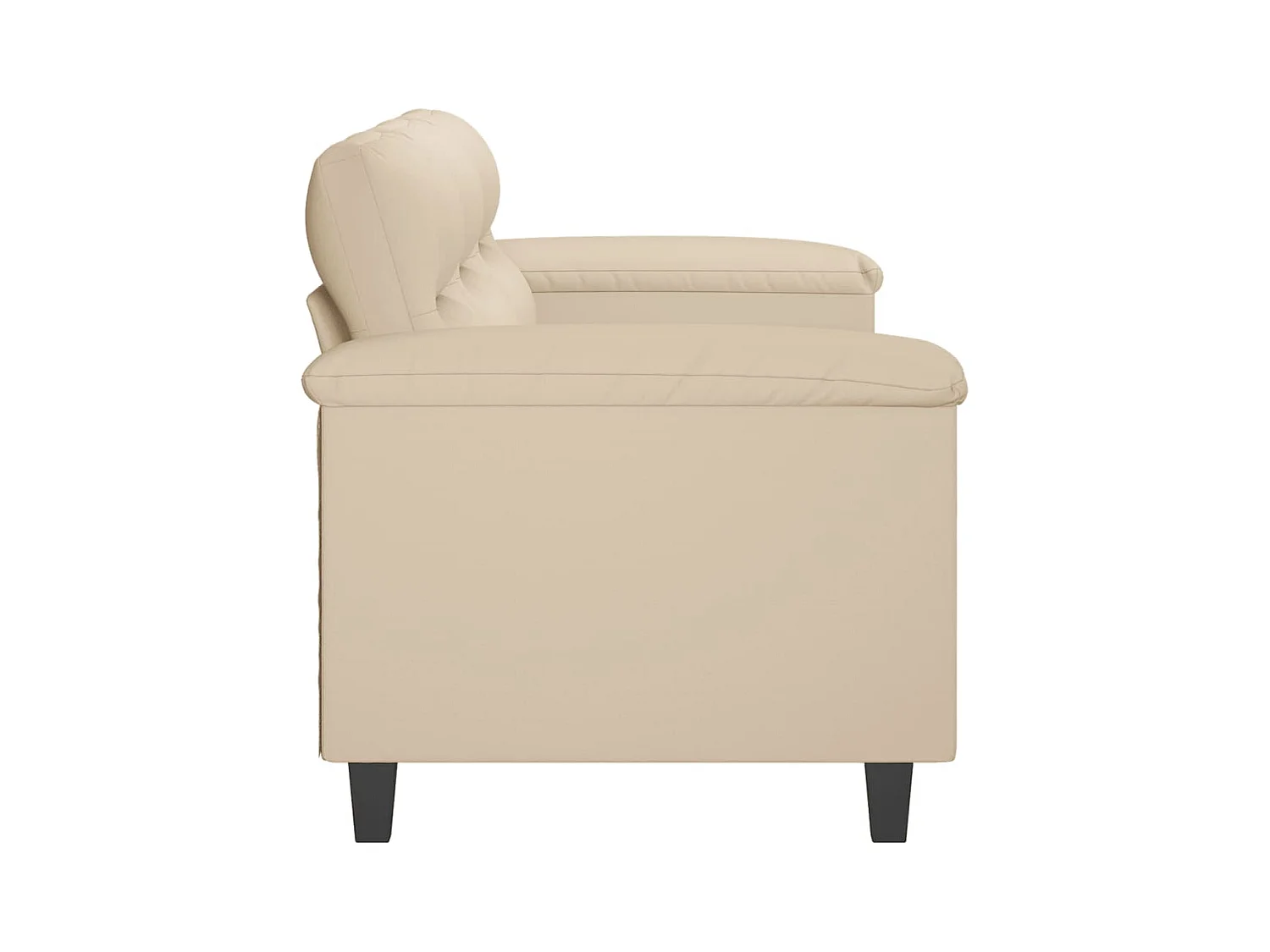 3-zitsbank Crème 180 cm Microvezelstof