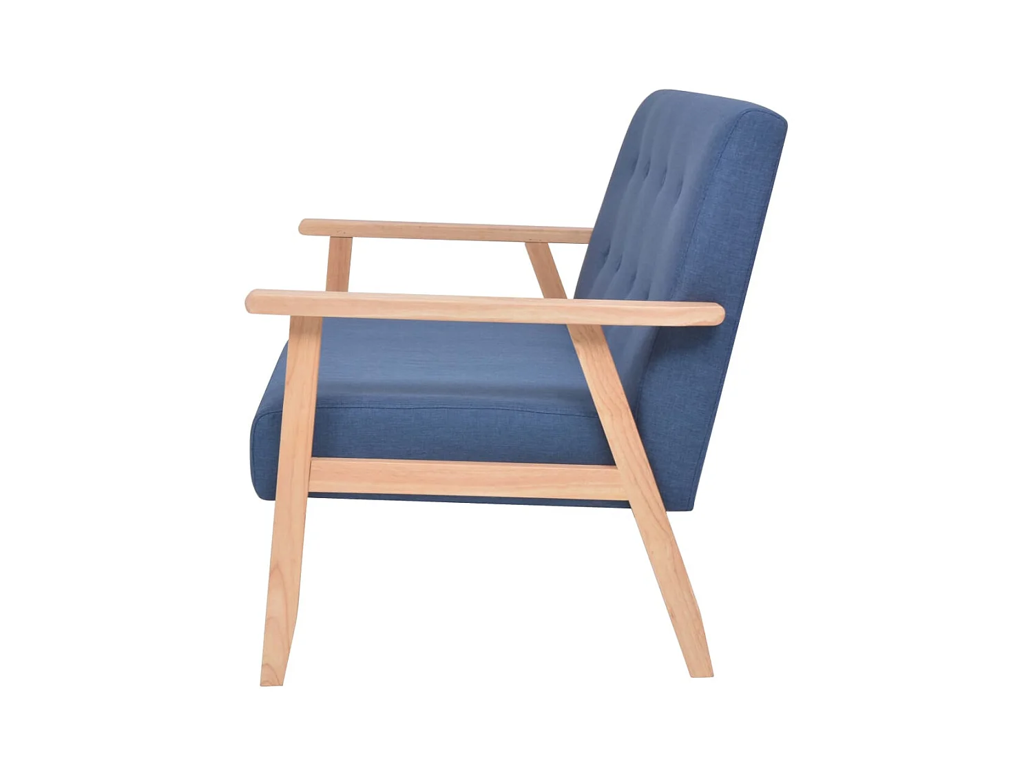 2-Sitzer-Sofa aus blauem Stoff