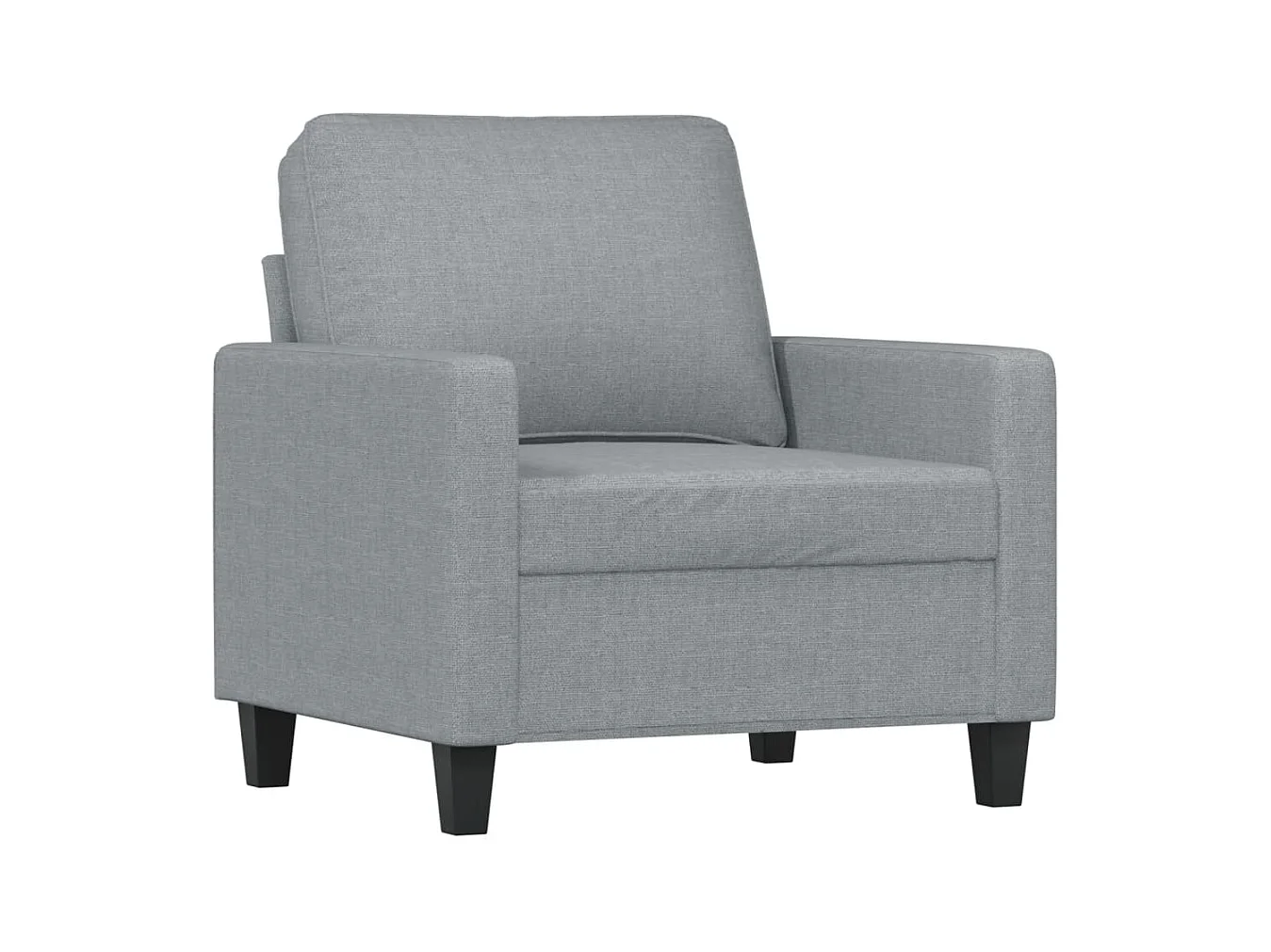 Ensemble de canapés 4 pcs avec coussins Gris clair Tissu