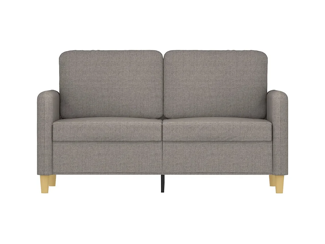 Canapé à 2 places Taupe 120 cm Tissu