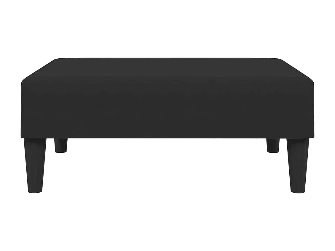 Conjunto de sofá de 2 piezas de terciopelo negro