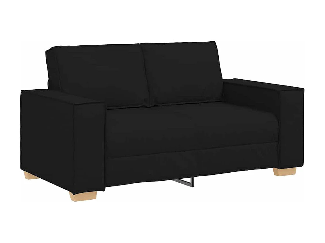 3-delige bankstel zwart 220 x 78 x 84 cm stof