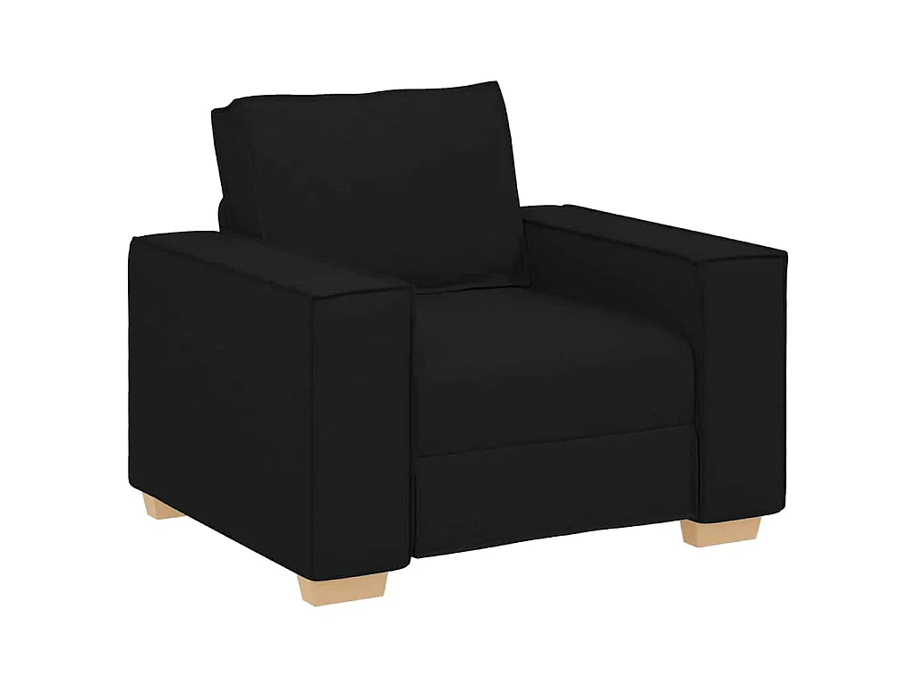 Ensemble de Canapés 3 pcs Noir 220 x 78 x 84 cm tissu