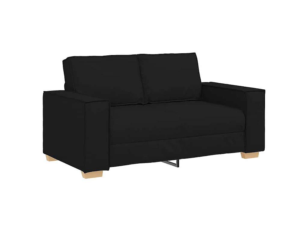 Ensemble de Canapés 3 pcs Noir 220 x 78 x 84 cm tissu