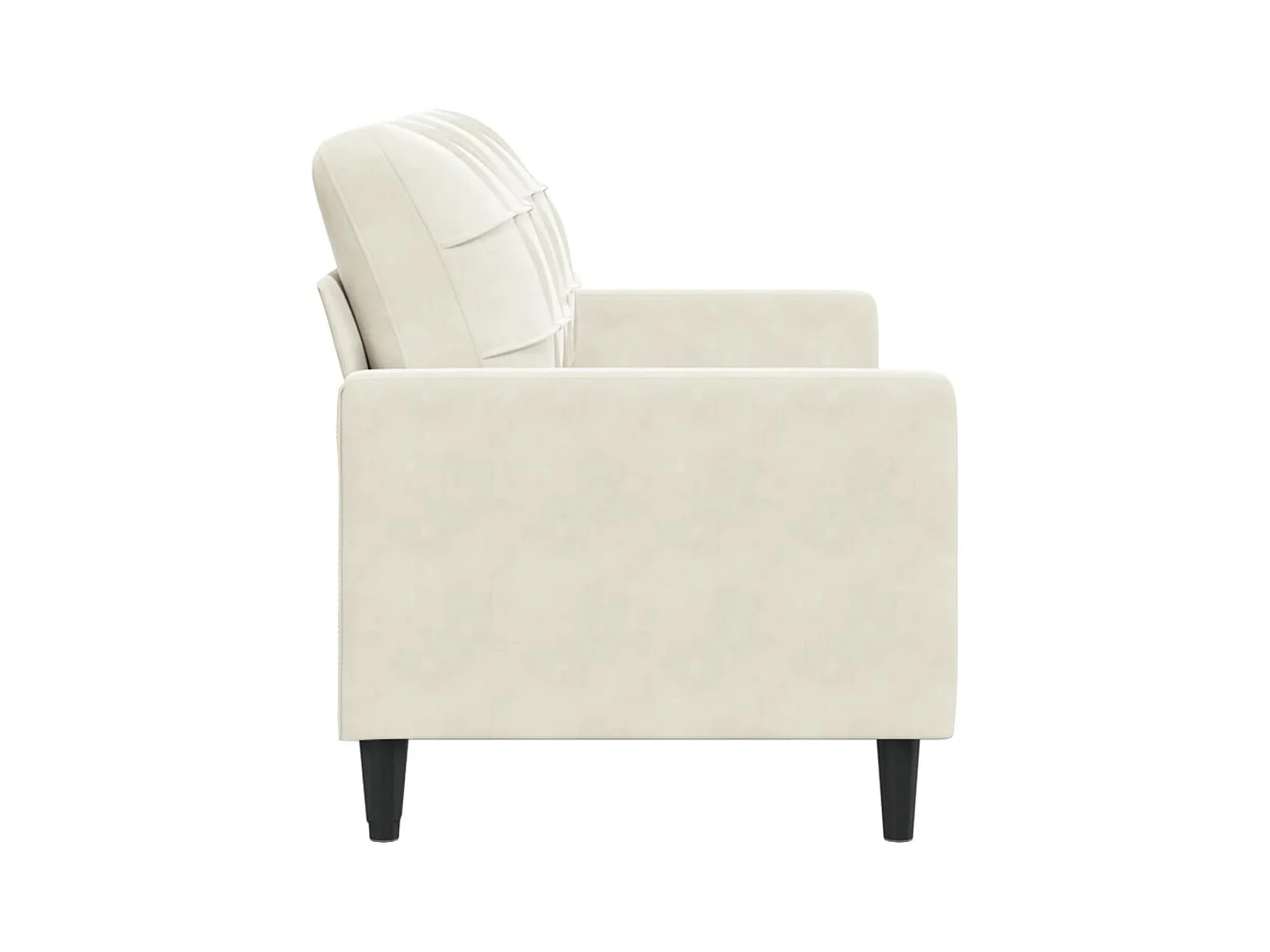 Sofá 2 plazas Crema 140 cm Terciopelo