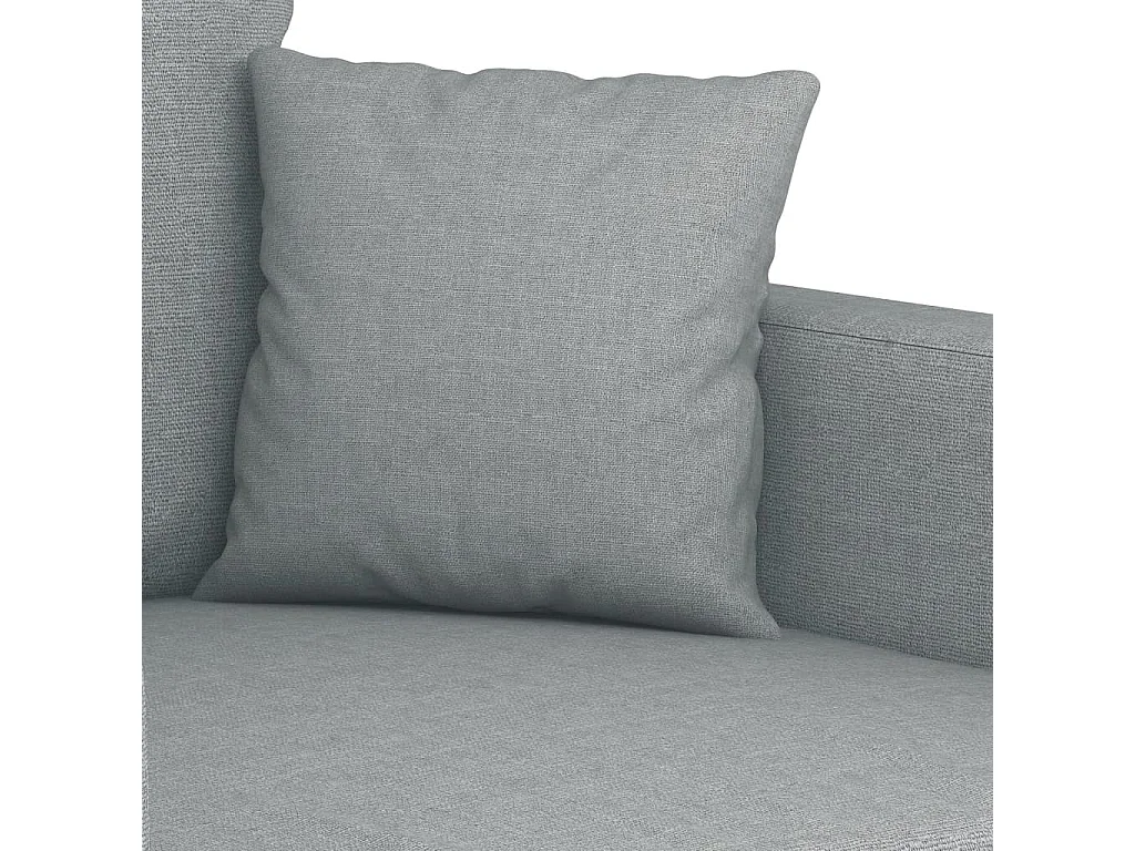 2-Sitzer-Sofa Hellgrau 140 cm Stoff