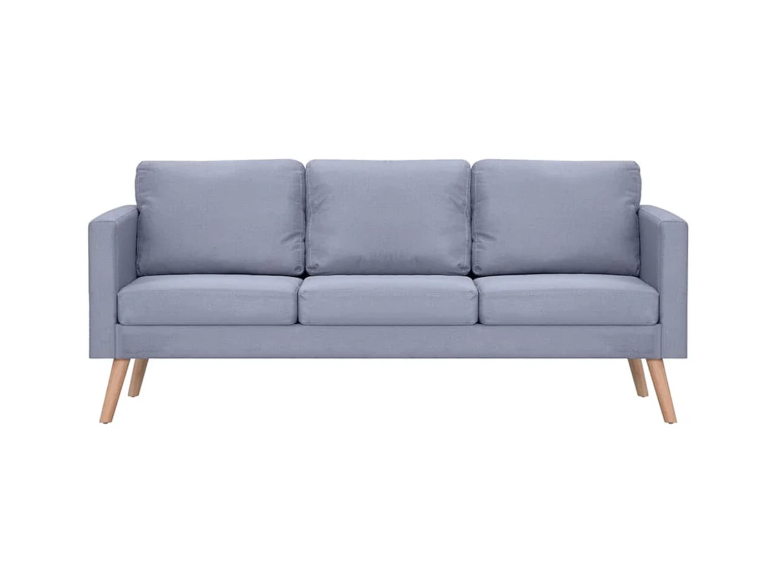 3-Sitzer-Sofa aus hellgrauem Stoff