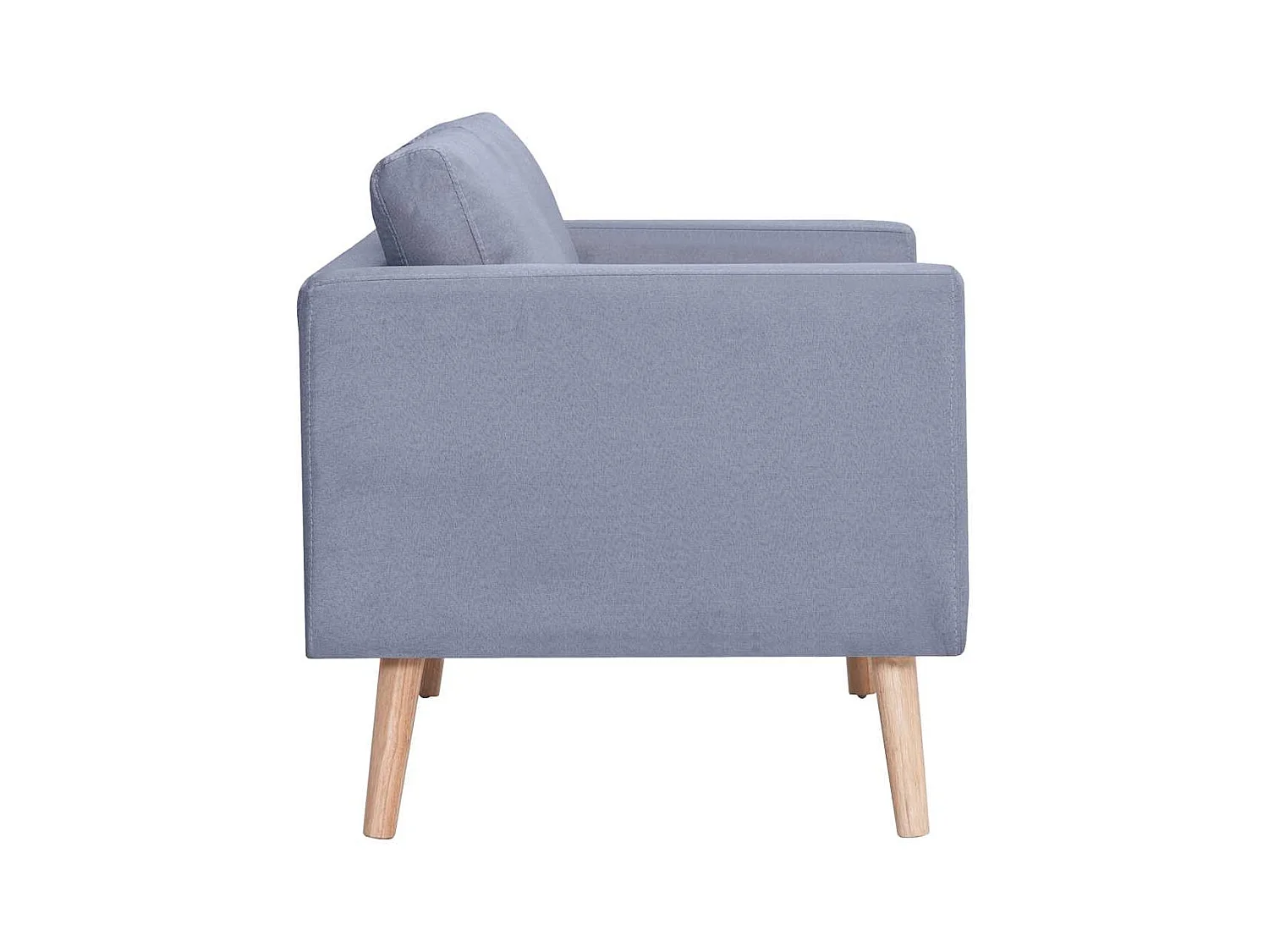 3-Sitzer-Sofa aus hellgrauem Stoff