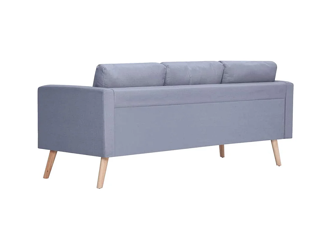 3-Sitzer-Sofa aus hellgrauem Stoff