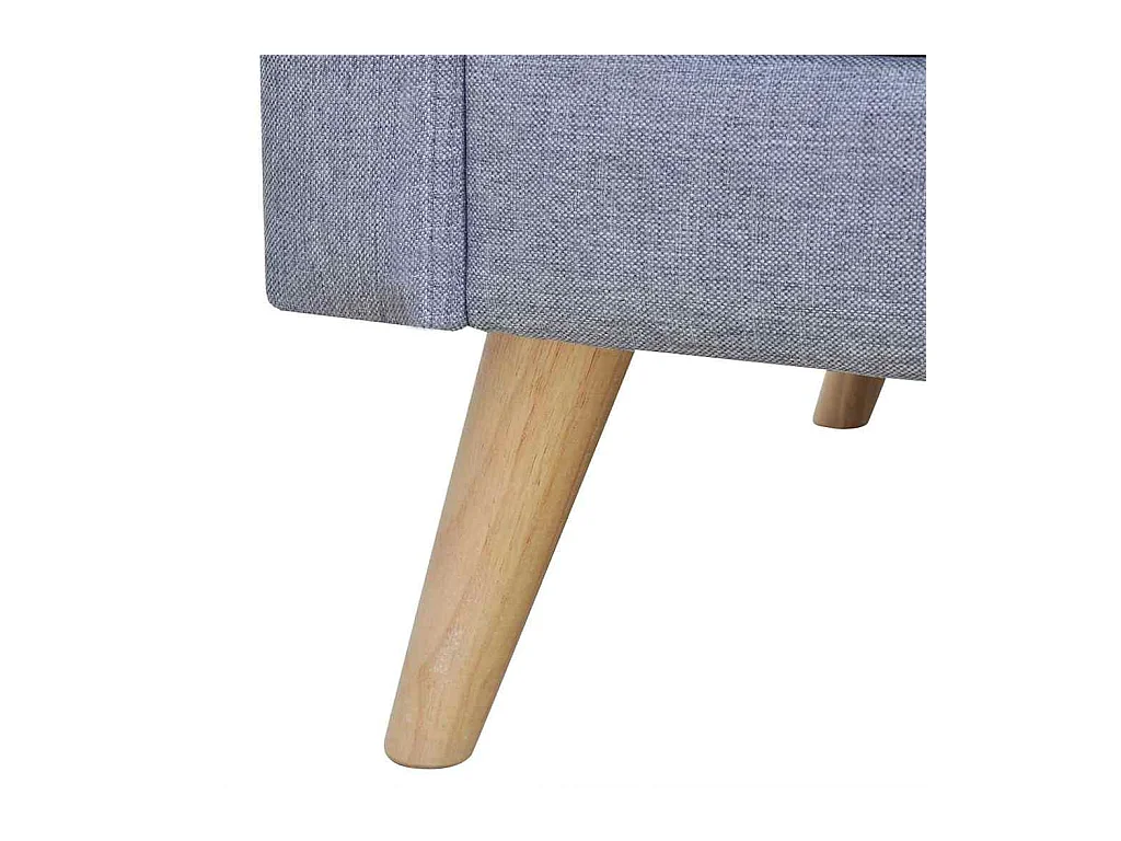 3-Sitzer-Sofa aus hellgrauem Stoff