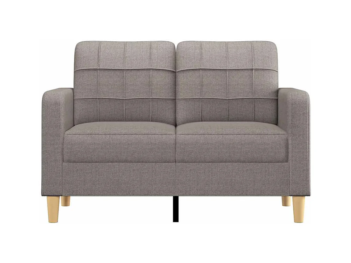Sofá 2 plazas Taupe 120 cm Tela