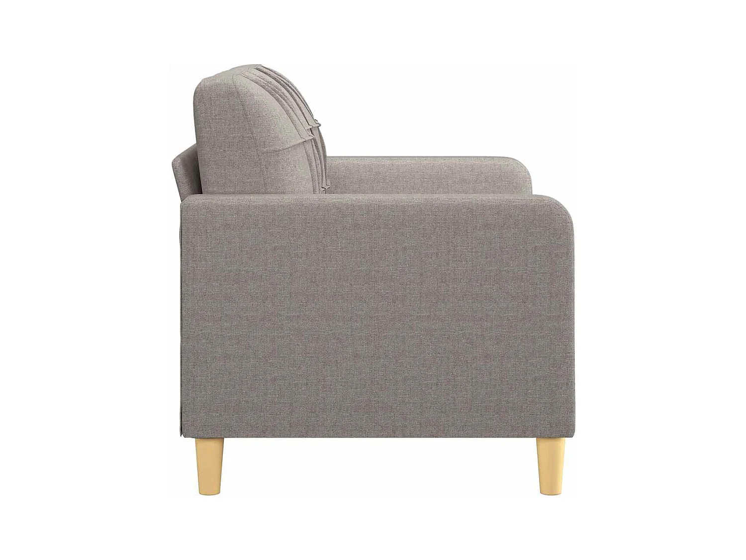 Sofá 2 plazas Taupe 120 cm Tela