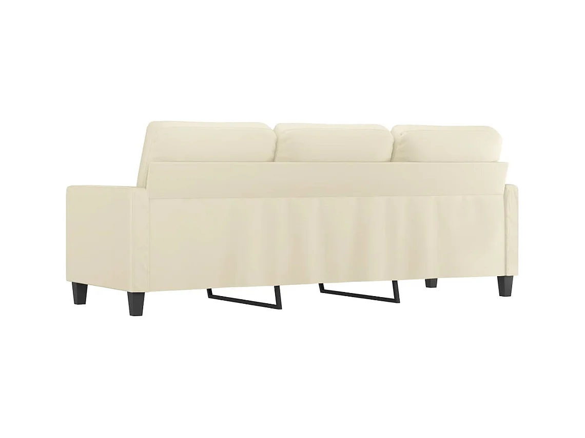 Divano 3 posti Crema 180 cm Similpelle