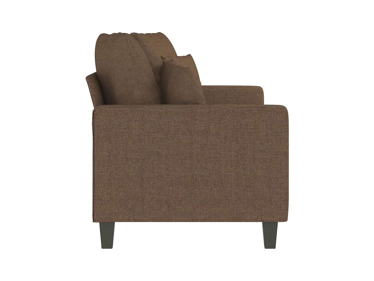 2-Sitzer-Sofa Braun 140 cm Stoff