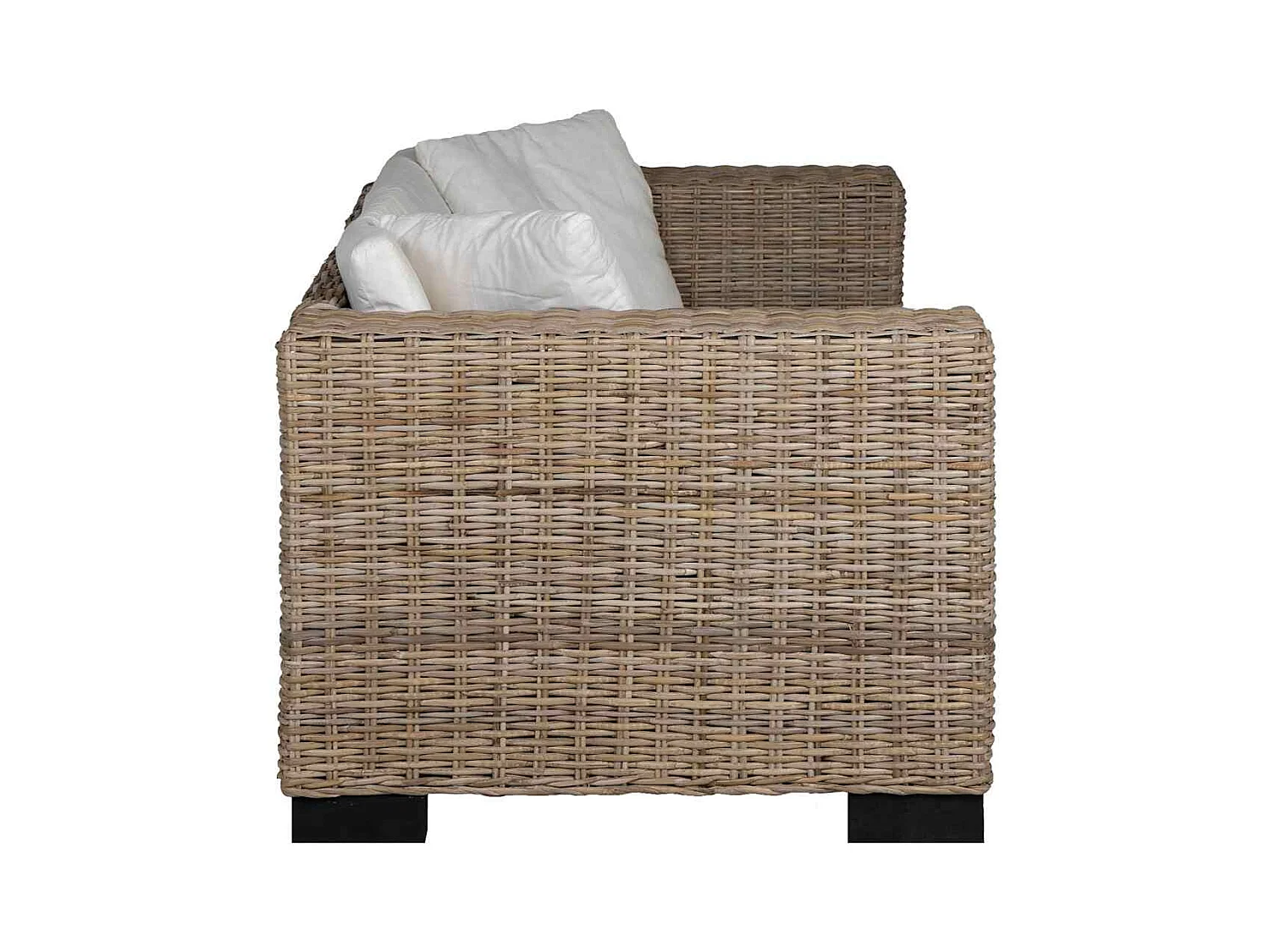 Ensemble de canapé à 3 places 8 pièces Rotin véritable