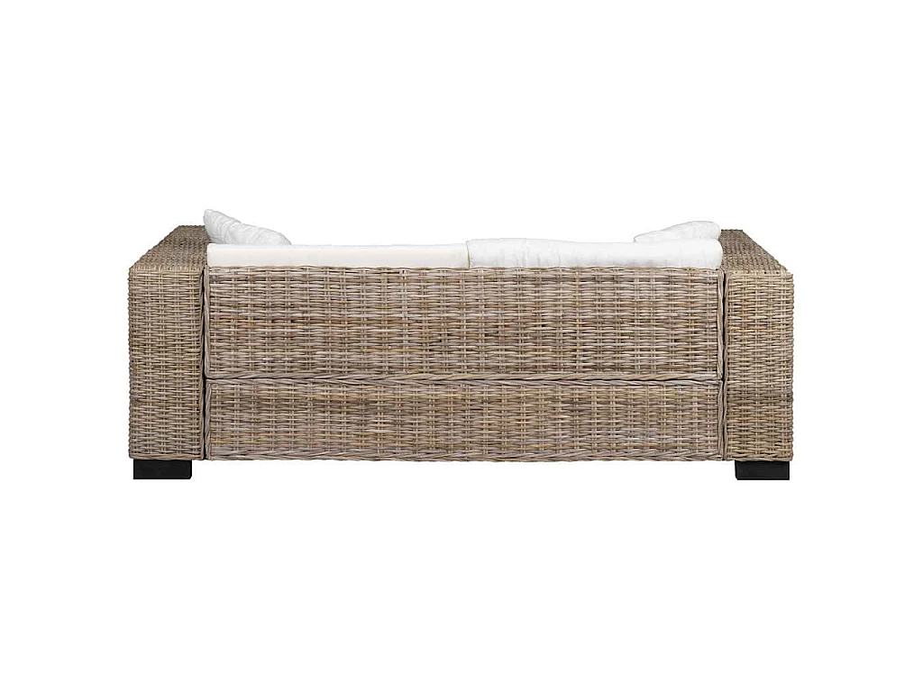 Set di divani a 3 posti da 8 pezzi in vero rattan