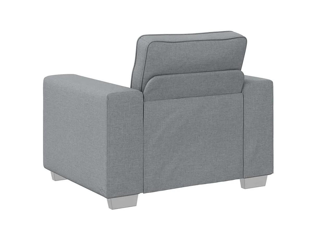 Divano con cuscino Tessuto grigio chiaro 100 x 77 x 82 cm